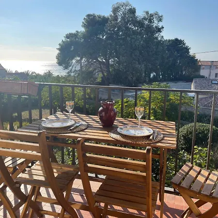 Appartement Cosy Vue Mer A 50 M De La Plage - Refait A Neuf Et Climatise Le Pradet Exterior foto